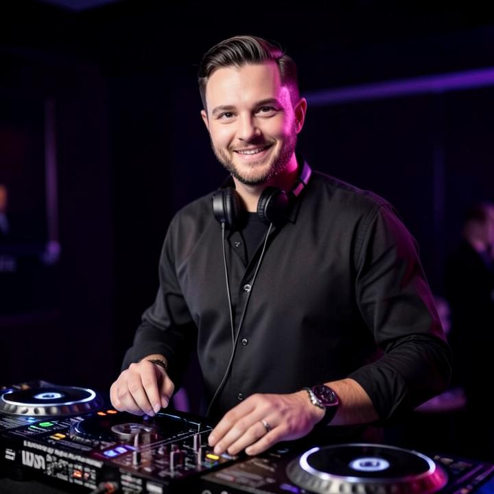 Event-DJ Auron am Mischpult